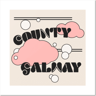 County Galway - Original Retro Styled Design Posters and Art